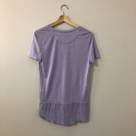 3/$25 ❥ Armani Exchange V Neck Lightweight Lavender Pastel Viscose Top Tee Small - Picture 5 of 11